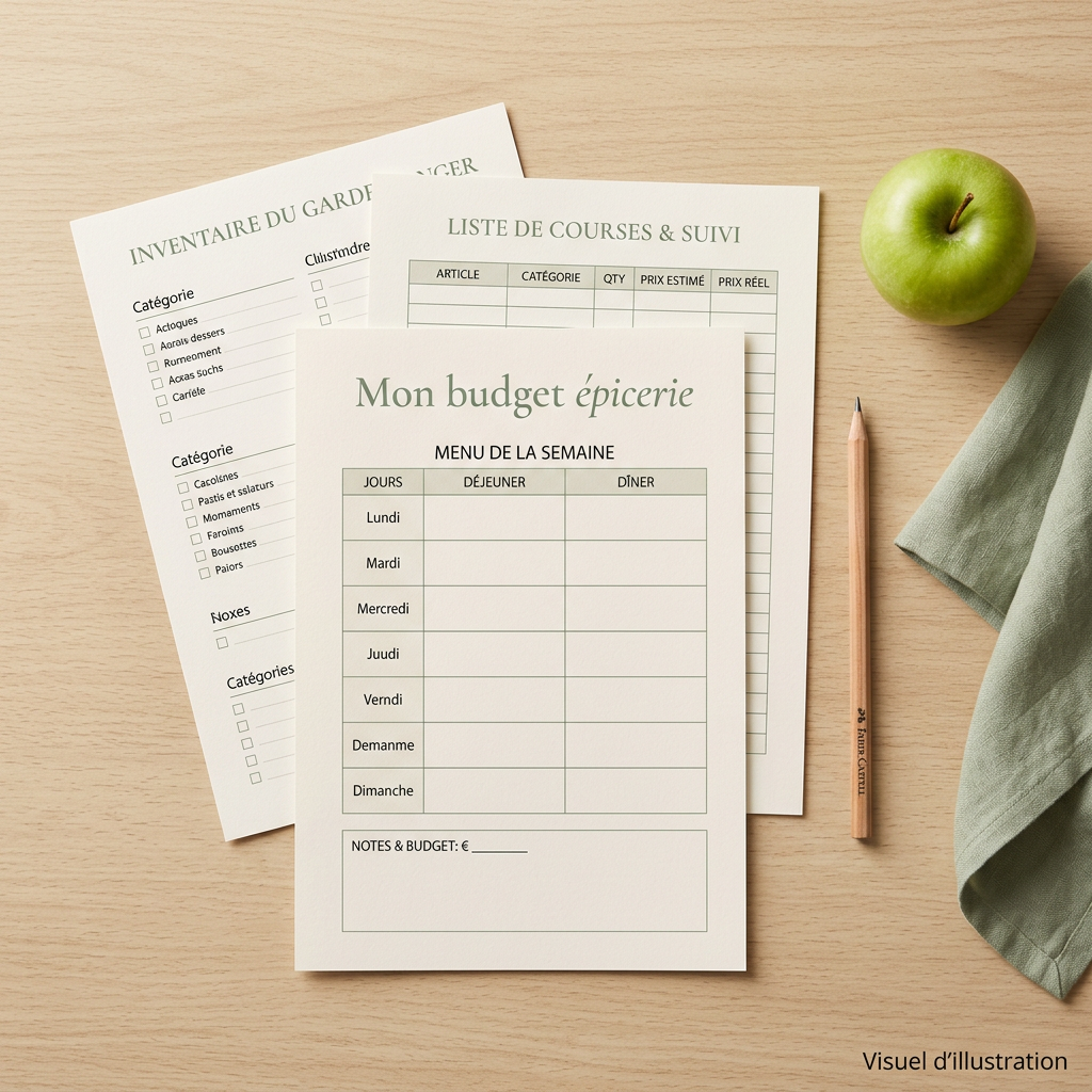 Mon budget épicerie | Planificateur PDF à imprimer